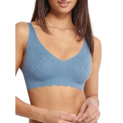 Imagen de sloggi Mujer Zero Feel Bliss Soft Bra, Azura Blue, L Grande