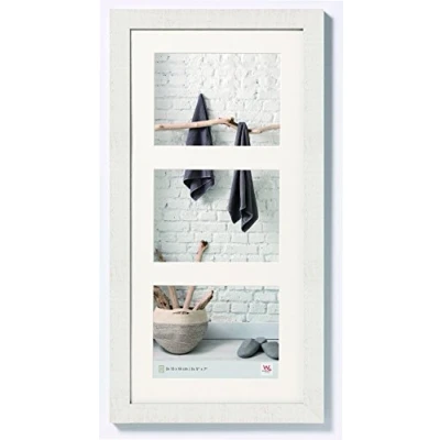 Imagen de Walther Design HO338V Home, Marco de la galería madera, blanco polar, formato imagen 3x 13 x 18 cm