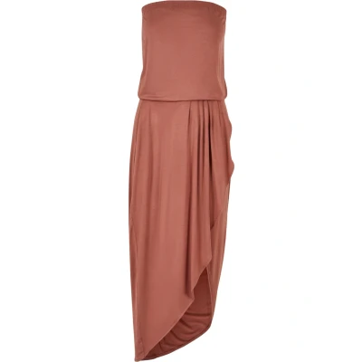 Imagen de Urban Classics Bandeau Vestido largo, Mujer, Talla: Large, Terracotta