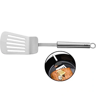 Imagen de Silit Classic Line, 34 cm Acero Inoxidable Pulido, espátula para Barbacoa, Pala de lasaña, Apta lavavajillas, Plata