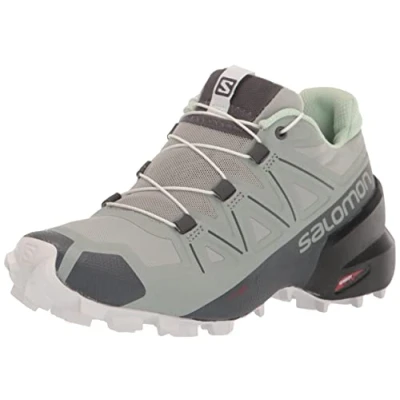 Imagen de SALOMON Speedcross, Zapatillas de Trail Running Mujer, Wrought Iron Spray White, 39 1/3 EU