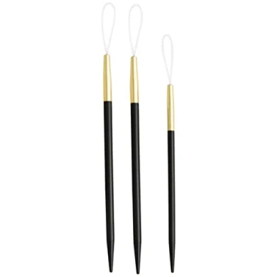 Imagen de Knitter&#039;s Pride Refinamiento Agujas, Oro/Negro, OS, 3