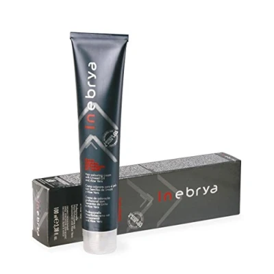 Imagen de Crema de color permanente para el cabello con semillas lino y aloe vera 100 ml INEBRYA ( 6,5 rubio oscuro caoba)