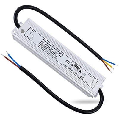 Imagen de REYLAX Fuente de Alimentación LED 24V 30W 1.25A, IP67 Imperméable Transformador Exterior, Alimentacion 220/230V a DC 24V, Voltaje Constante Driver, para Tira y G4 MR16 Luces