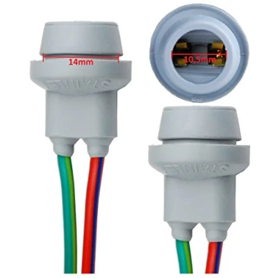 Imagen de L&amp;P B578 2 portalámparas T10 W5W, de goma, para lámparas incandescentes W2, 1X9, 5D