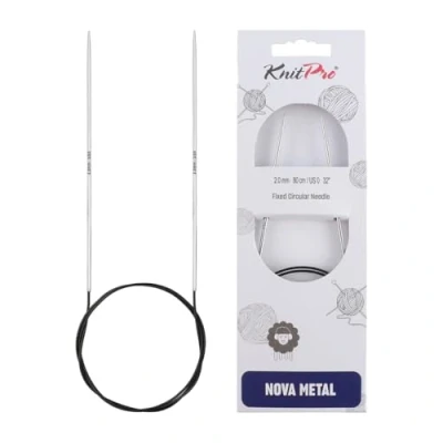 Imagen de KnitPro Nova Brillantes Pulidas Metal (50cm, 2.00mm) Fija Circular Agujas de Punto 1 Aguja