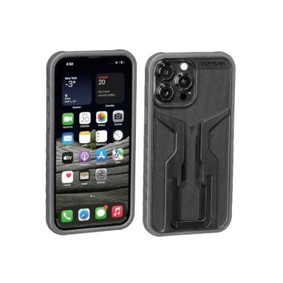 Imagen de Topeak iPhone Funda Smartphone Ridecase para iPgone 13 Pro MAX, Adultos Unisex, Negro/Azul Claro