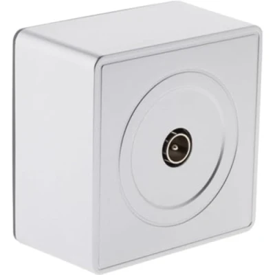 Imagen de Zenitech Toma TV de superficie D.9,52mm plata Gama Vulco