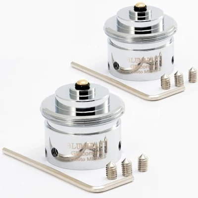 Imagen de BLUMKRAFT Lote de 2 adaptadores radiadores Giacomini 22,6 mm, muescas a M30 x 1,5 para termostato, cabeza termostática macho