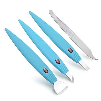 Imagen de BEZOX Cortacallos de Acero Inoxidable Rascador callos profesional/Cuchillo pedicura manicura para cuidados
