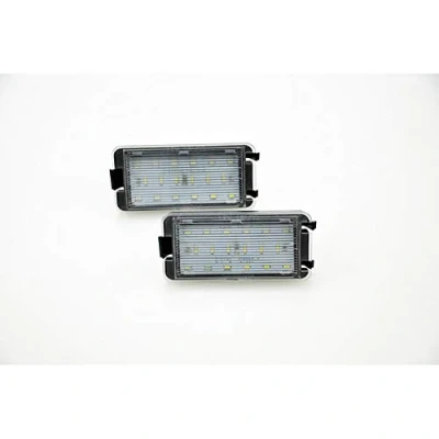 Imagen de AUTOSTYLE Juego de luces matrícula LED a medida compatible con varios modelos Seat, Negro