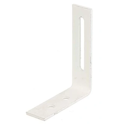 Imagen de Alberts 847630 Escuadra regulable, Con agujero oblongo, recubrimiento de plástico blanco, 65 x 80 20 mm, Juego 50