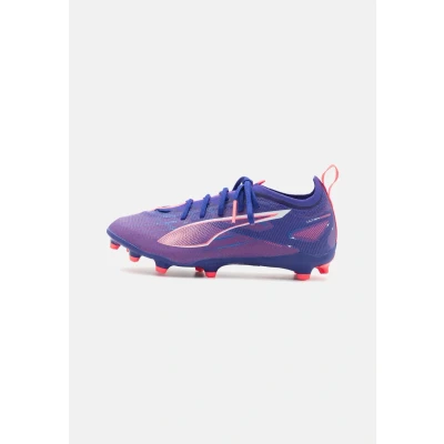 Imagen de Puma Ultra 5 PRO FG/AG JR Unisex Botas de fútbol con tacos para niños, Talla: 32, Lapis lazuli/white/sunset glow Zapatos