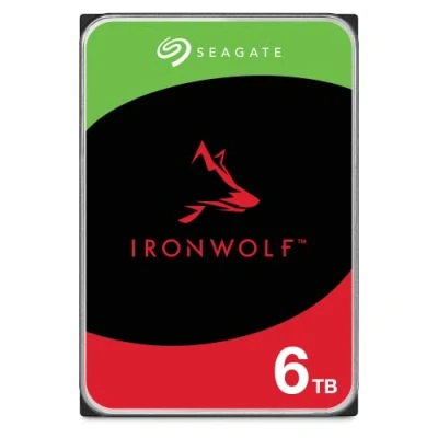 Imagen de Seagate Technology IronWolf NAS ST6000VN001 Disco Duro de 6 TB, 3,5 Pulgadas, SATA, GB/s, 256 MB, 5400 r.p.m.