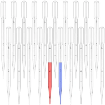 Imagen de 20 Piezas 2 ml Pipetas,Pipetas de Transferencia Plástico,Desechables Pipeta con Escala,Pipeta,Pipetas Plástico,para Laboratorio,Aceites Esenciales,Pinturas Acrílicas,Hornear