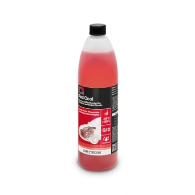 Imagen de ERRECOM Red Cool, Líquido para Radiador Rojo Fluorescente Concentrado, anticongelante G12 con Paquete inhibidor de Base orgánica Oat, 1 litro