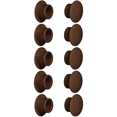 Imagen de cyclingcolors 10x Tapas embellecedor negro blanco gris marrón Capuchón tapones tapón tape inserción tapa (Ø15mm/ oscuro RAL8014)