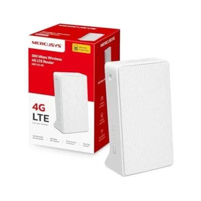 Imagen de Mercusys MB110 4G, Router 4G SIM, LTE CAT4, Wi Fi 300Mbps, Compatible con Todos los operadores, FDD y TDD, Plug&amp;Play, Conecta hasta 32 Dispositivos