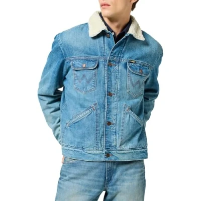 Imagen de Wrangler Sherpa Chaqueta vaquera, Hombre, Talla: Medium, Sage wash