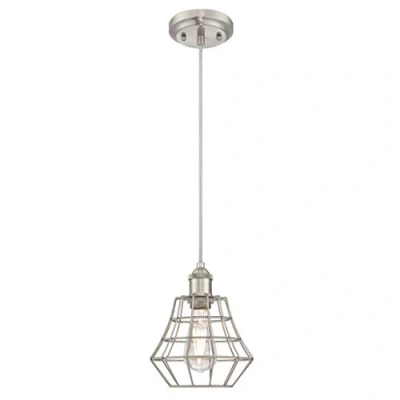 Imagen de Westinghouse One Light Indoor Pendant Techo, Lámpara colgante en negro mate + Bombilla LED, 155 cm