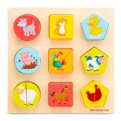 Imagen de New Classic Toys Shape Block Puzzle Animals (10460)
