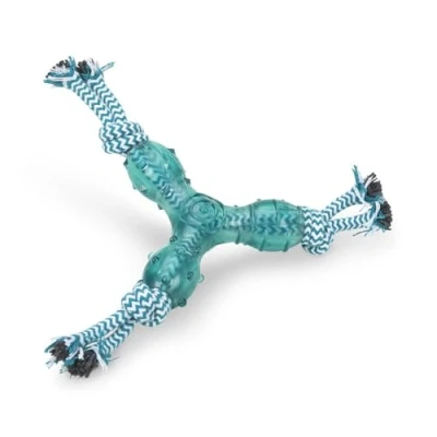 Imagen de Petface (Little Petface) Trípode Cachorro Perro masticable Juguete, Azul