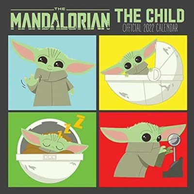 Imagen de Pyramid International Disney Star Wars The Mandalorian Child Calendario 2022 Planificador mensual a vista 30 cm x Producto oficial
