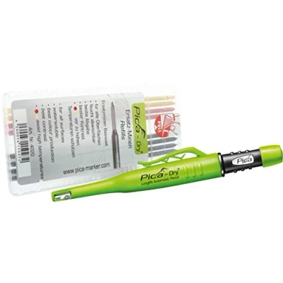 Imagen de Pica 4099101 94102 Dry Longlife Bolígrafo automático, incluye juego básico con 8 minas de repuesto