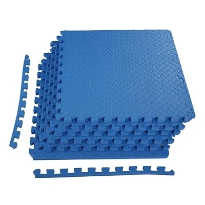 Imagen de BalanceFrom Tapete de Ejercicio Rompecabezas con Azulejos entrelazados Espuma EVA para MMA, Ejercicio, Gimnasia y Gimnasio en casa, Suelo Protector 3/4 Pulgadas Grosor, 24 pies Cuadrados,