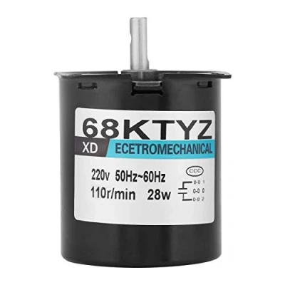 Imagen de EVTSCAN 68KTYZ AC220V 28W 2,5 20 30 110r/min Motor de engranaje síncrono imán permanente CW/CCW(110RPM/min)