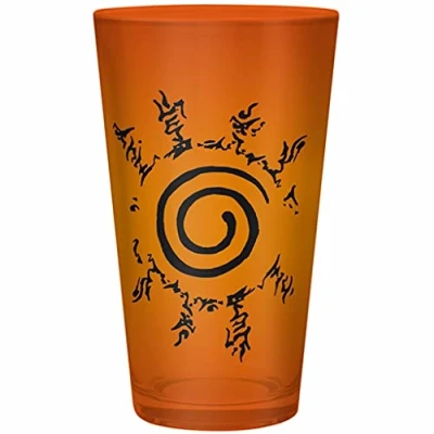 Imagen de aby Vaso de cristal XXL Naruto Shippuden Konoha y Seal Naranja 400 ml