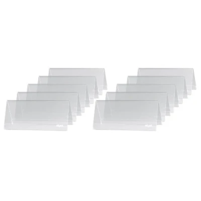 Imagen de SIGEL TA138 Soporte de sobremesa, forma tejado, Plástico duro, para 95x42 mm, 10 unds.