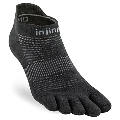 Imagen de Injinji Unisex adulto hombre correr ligero invisible, Negro , XL/XXL
