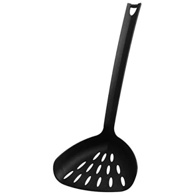 Imagen de FACKELMANN 40241 Wok Asia Line Pala de cocina plástico, cuchara para ollas y sartenes revestidas (color: negro), cantidad: 1 pieza