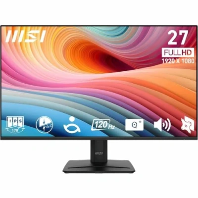 Imagen de MSI Pro MP275 E2 Pantalla de Escritorio (27 Pulgadas, Full HD), IPS 1920 x 1080, sin Bordes, 120 Hz, Respetuoso con los Ojos, Altavoces incorporados, Tilt Adjustable HDMI 2.0, DP (1.2a