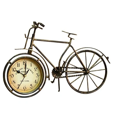Imagen de SWHONG Metal Vintage Hovis Reloj de Bicicleta Mesa Ornamento del