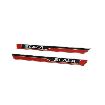 Imagen de Skoda 657071310 Juego de Listones umbral para Puerta Delantera, Color Rojo
