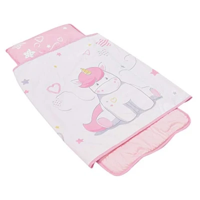 Imagen de Fun House 713180 Unicornio Alfombra de Siesta, poliéster, Rosa, 55 x 121 cm