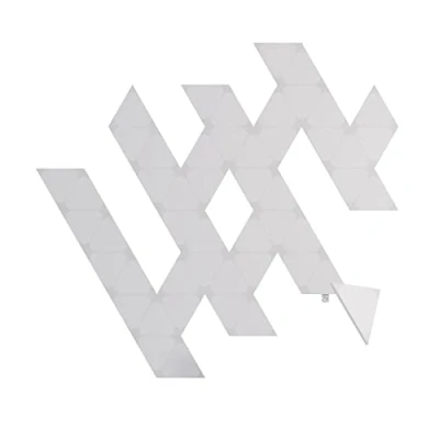 Imagen de Nanoleaf Shapes Mini Triangle Expansion Pack, 50 Triángulos Led Adicionales Apliques de Pared Modulares, Luces Inteligentes RGBW 16M Colores WiFi, Compatible Alexa, Decoración y Gaming