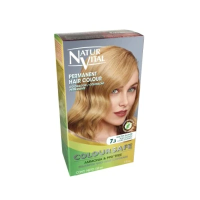 Imagen de Naturaleza y Vida Coloursafe Tinte Permanente Tono 7.3 Rubio Dorado 150 ml