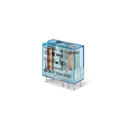 Imagen de Finder serie 40 Rele reticulado 5mm 1 conmutado 16a 24vdc sensible