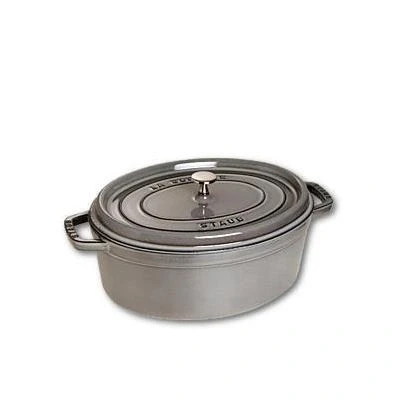 Imagen de STAUB Cacerola/Cocotte de Hierro Fundido Ovalada, Diámetro 31 cm, 5,5 L, Gris grafito