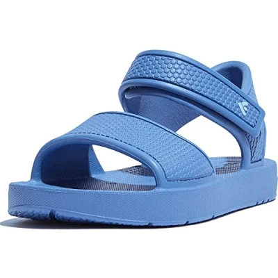 Imagen de Fitflop Iqushion Kids Ergonomic Back Strap Sandal, Sandalia Unisex niños, Rocket Blue, 27 EU