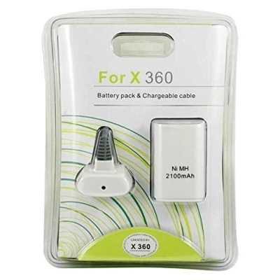 Imagen de SATKIT Bateria para Recargable Carga y Juega Mando Inalámbrico Xbox 360 (Incluye Cable Play and Charge