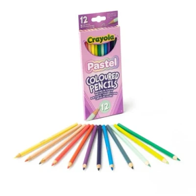 Imagen de Crayola Pastel, Lápices de Colores para Dibujar, Caja con 12 Lápices, la Escuela y el Tiempo Libre, 68 3366