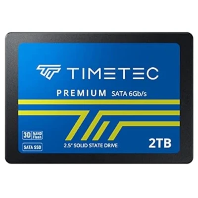 Imagen de Timetec SSD 3D NAND QLC SATA III 6 GB/s 2,5 Pulgadas 7 mm (0,28&quot;) hasta 550 MB/s Velocidad de Lectura SLC Cache Performance Boost Unidad Interna Estado sólido para PC Escritorio (2TB)