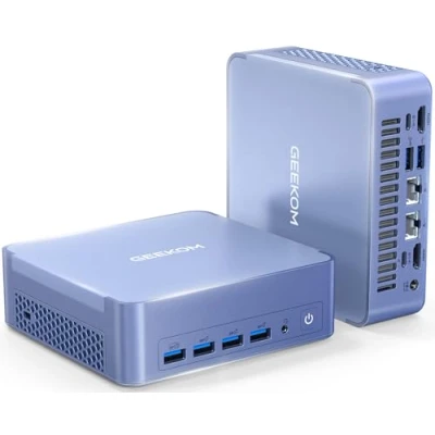 Imagen de GEEKOM AX8 Max Mini PC,AMD Ryzen R7 8745HS(hasta 4,9 GHz),32 GB de RAM DDR5 5600 MHz,1TB SSD PCIe 4.0,AMD Radeon 780M Gaming PC,Windows 11 Pro Computer DesktopWi Fi 6EBT5.22x2,5G LAN2xUSB48K