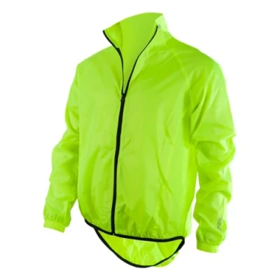 Imagen de O&#039;Neal Chaqueta de lluvia para bicicleta montaña MTB Repelente al agua y transpirable, estampado reflectante la brisa Adultos Amarillo neón Talla L