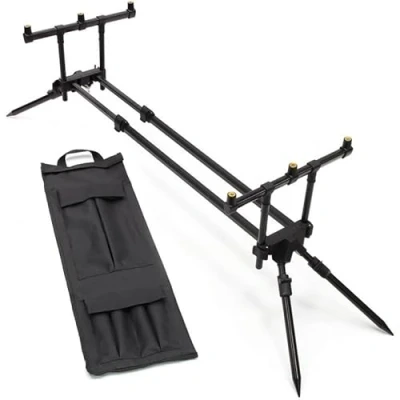 Imagen de Rod Pod Quick Soporte para 3 cañas de pescar con bolsa