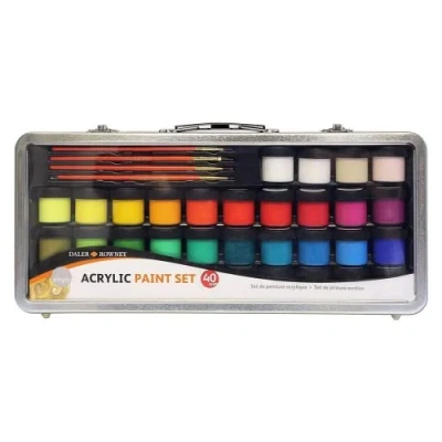Imagen de Daler Rowney Simply Pintura Acrílica, 18ml, Set, 40 Colores Surtidos